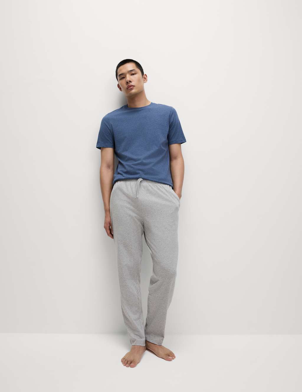Mens grey pyjama bottoms hot sale