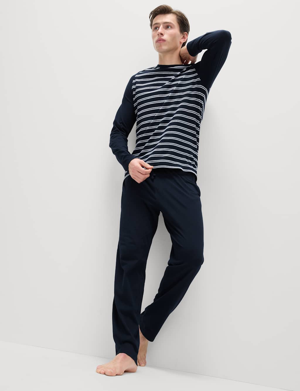 Pure Cotton Striped Pyjama Set 4 of 6