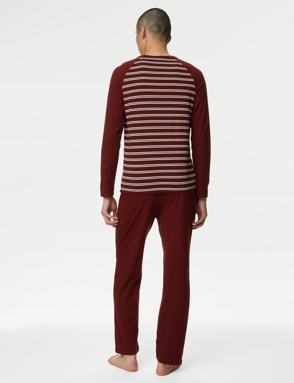 Pure Cotton Striped Pyjama Set M S Collection M S