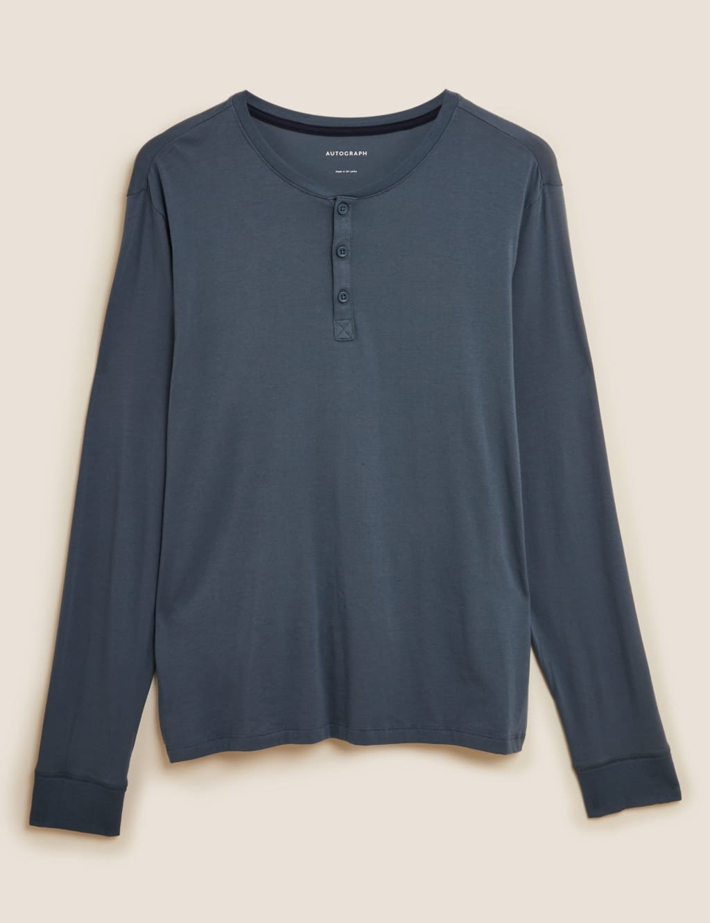 Premium Cotton Henley Pyjama Top 2 of 4
