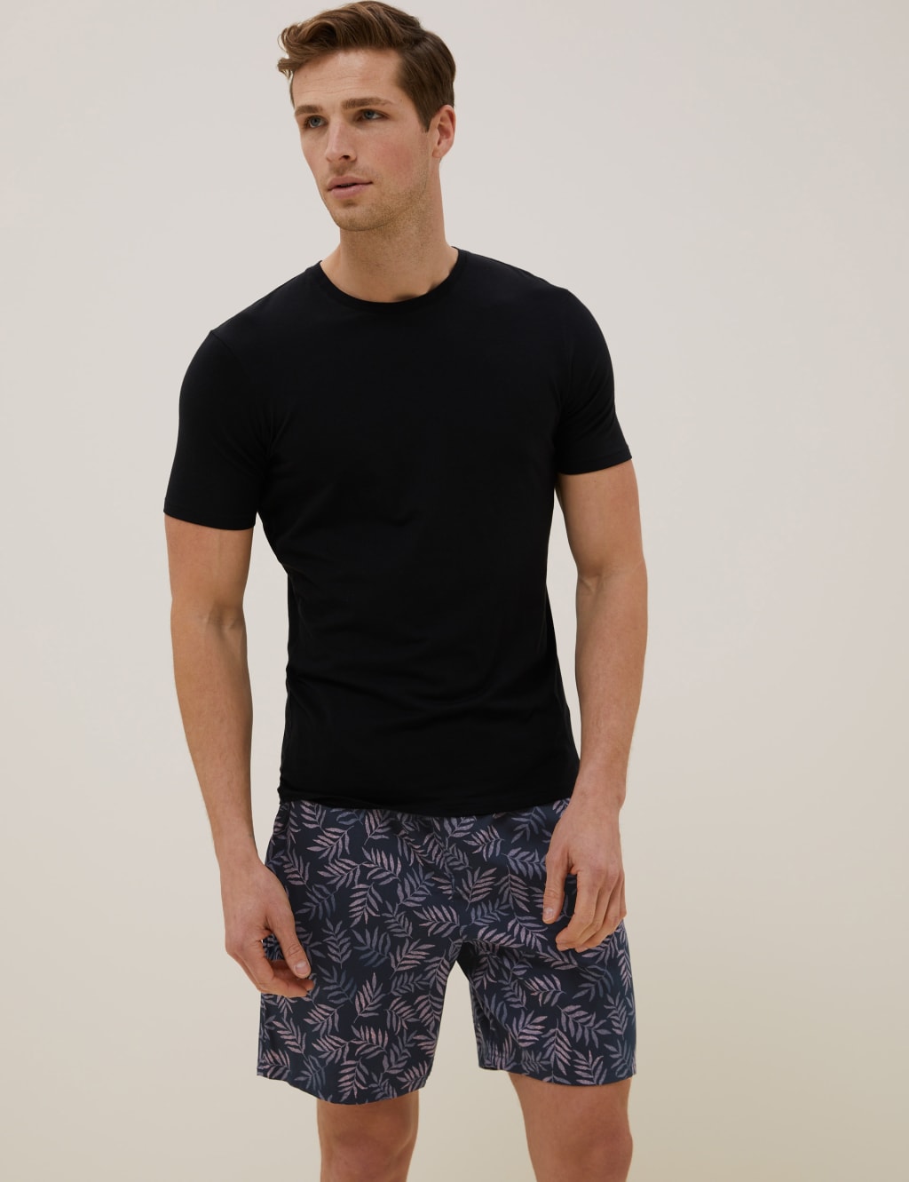 Cotton Tencel™ Woven Pyjama Shorts 1 of 5
