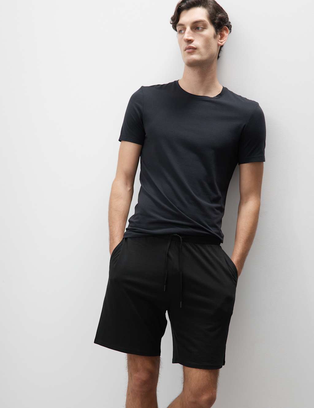 Cotton pyjama shorts men best sale
