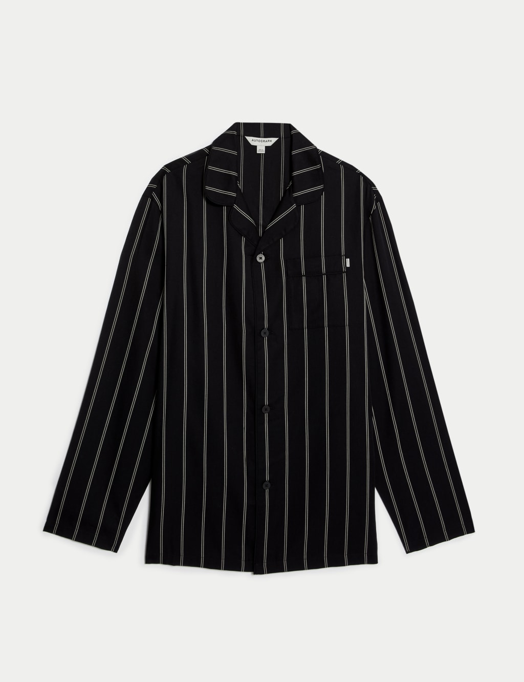Lyocell Striped Pyjama Top Autograph M S