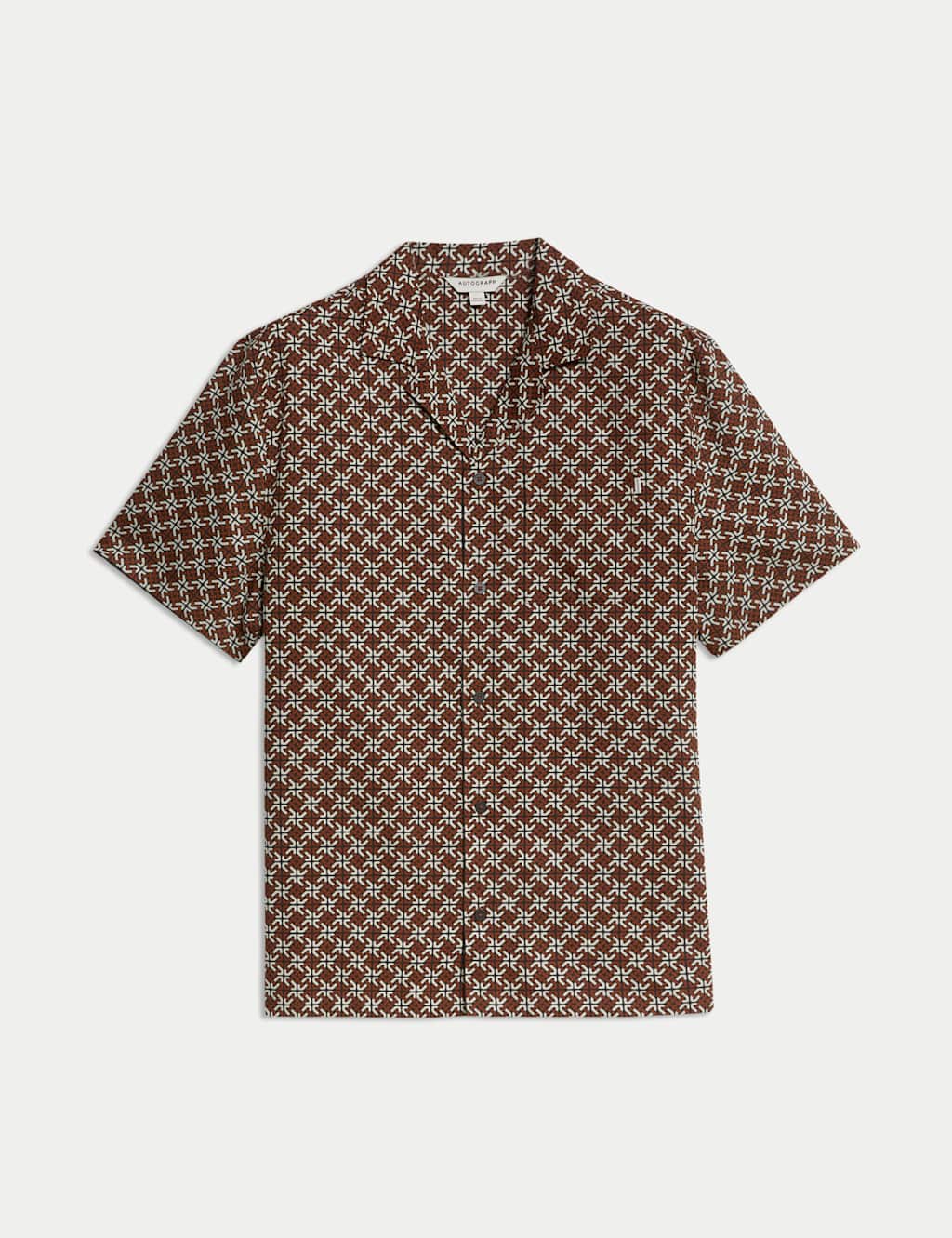 Cotton Rich Geometric Print Pyjama Top 2 of 7