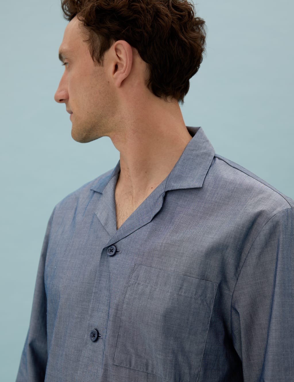 Cotton Chambray Pyjama Set 3 of 5