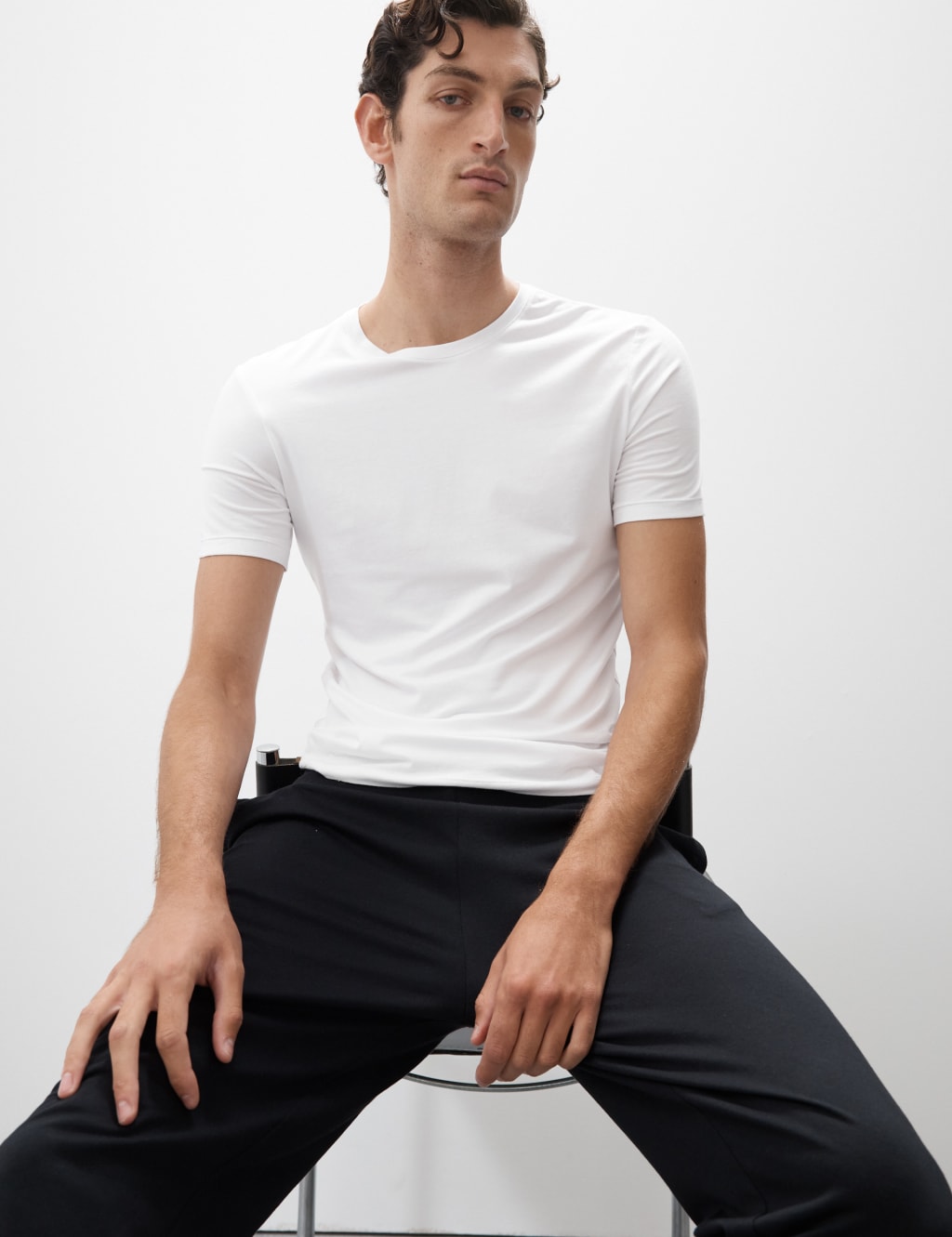 Supima® Cotton Blend T-Shirt Vest 3 of 5