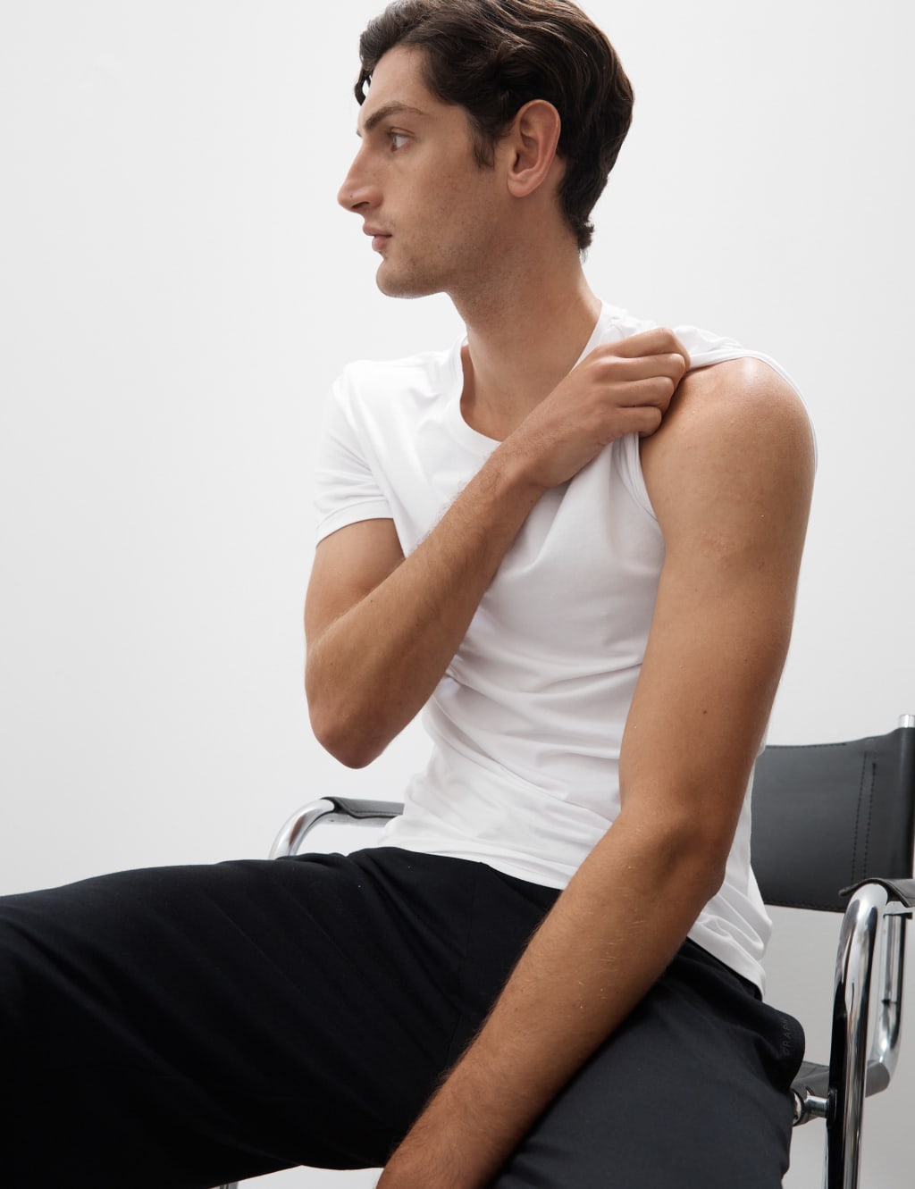 Supima® Cotton Blend T-Shirt Vest 5 of 5