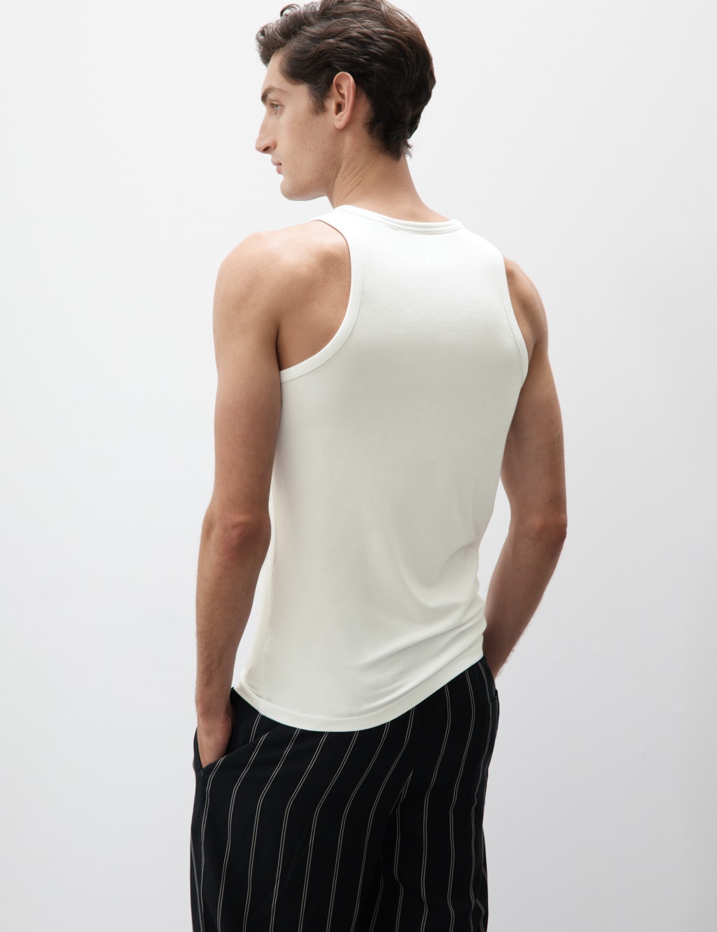 Supima® Cotton Modal Sleeveless Vest 6 of 7