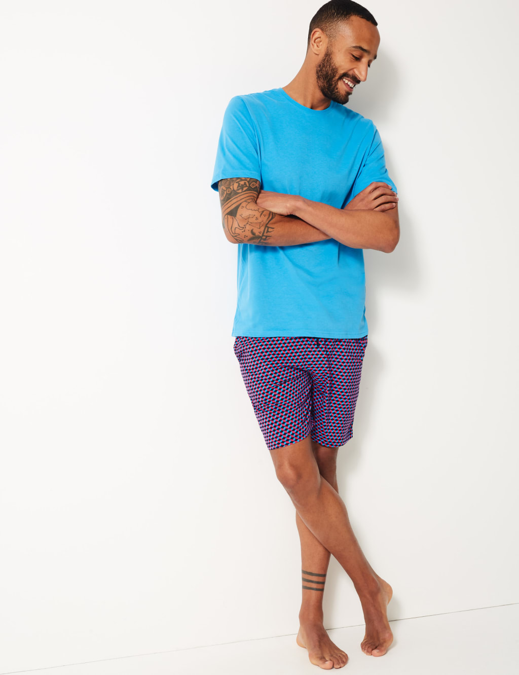 Cotton pyjama shorts set 2025