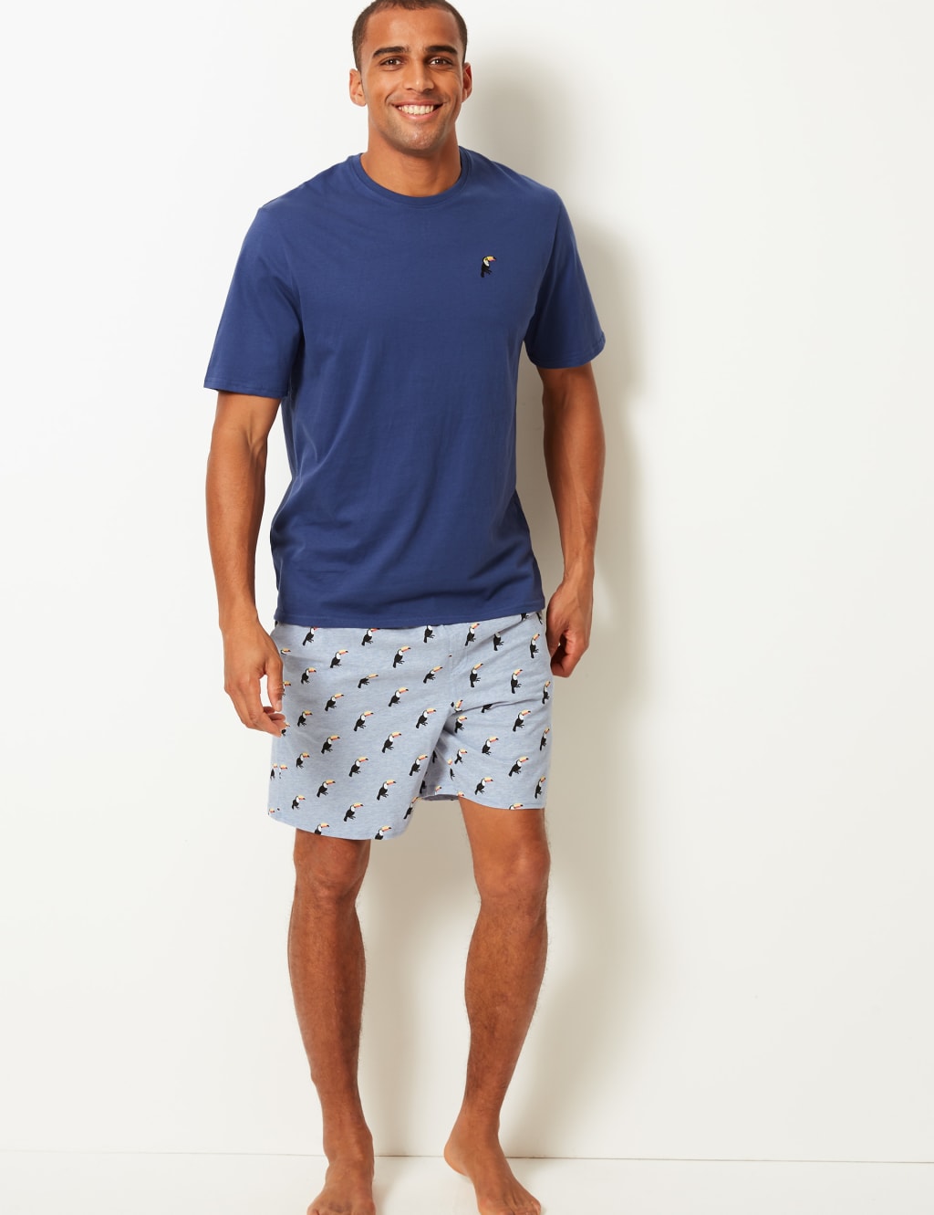 Cotton pyjama shorts set on sale
