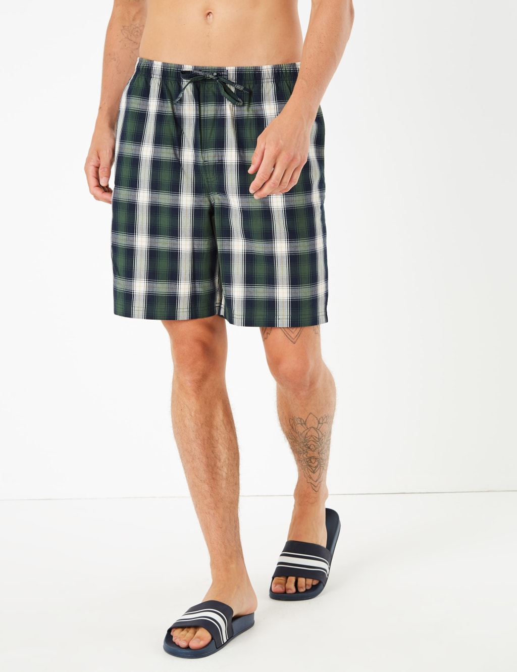 Big & Tall Pure Cotton Checked Pyjama Set 4 of 4