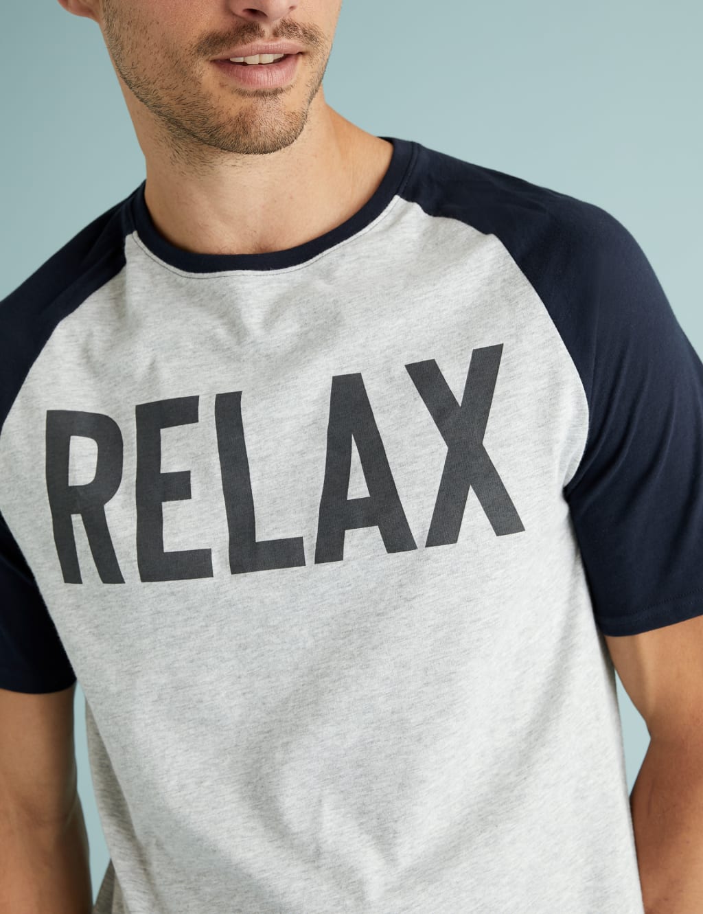 Pure Cotton Relax Slogan Pyjama Set 3 of 4