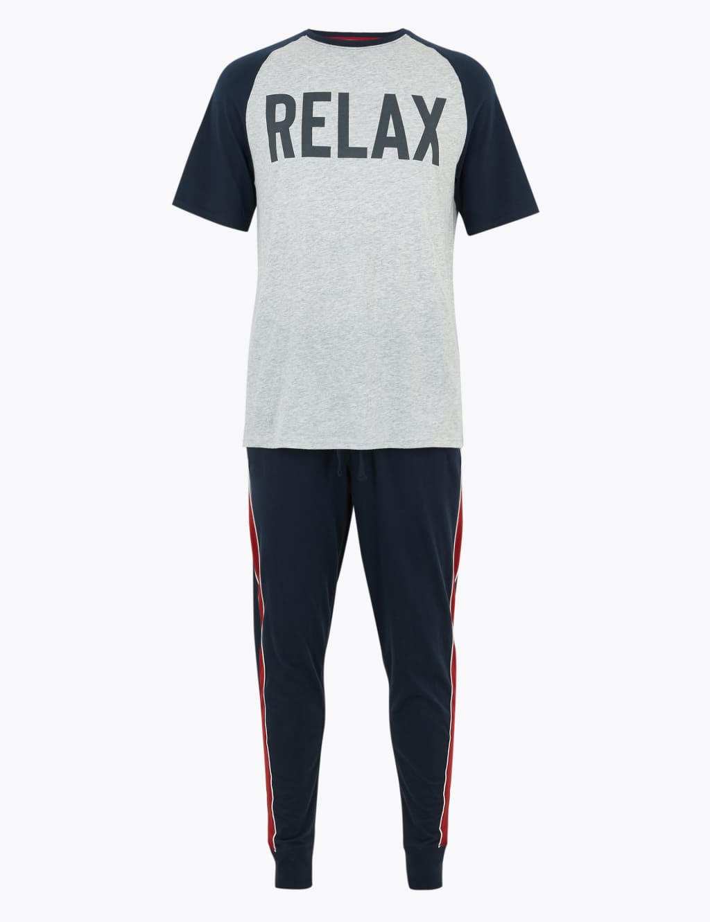 Pure Cotton Relax Slogan Pyjama Set 2 of 4