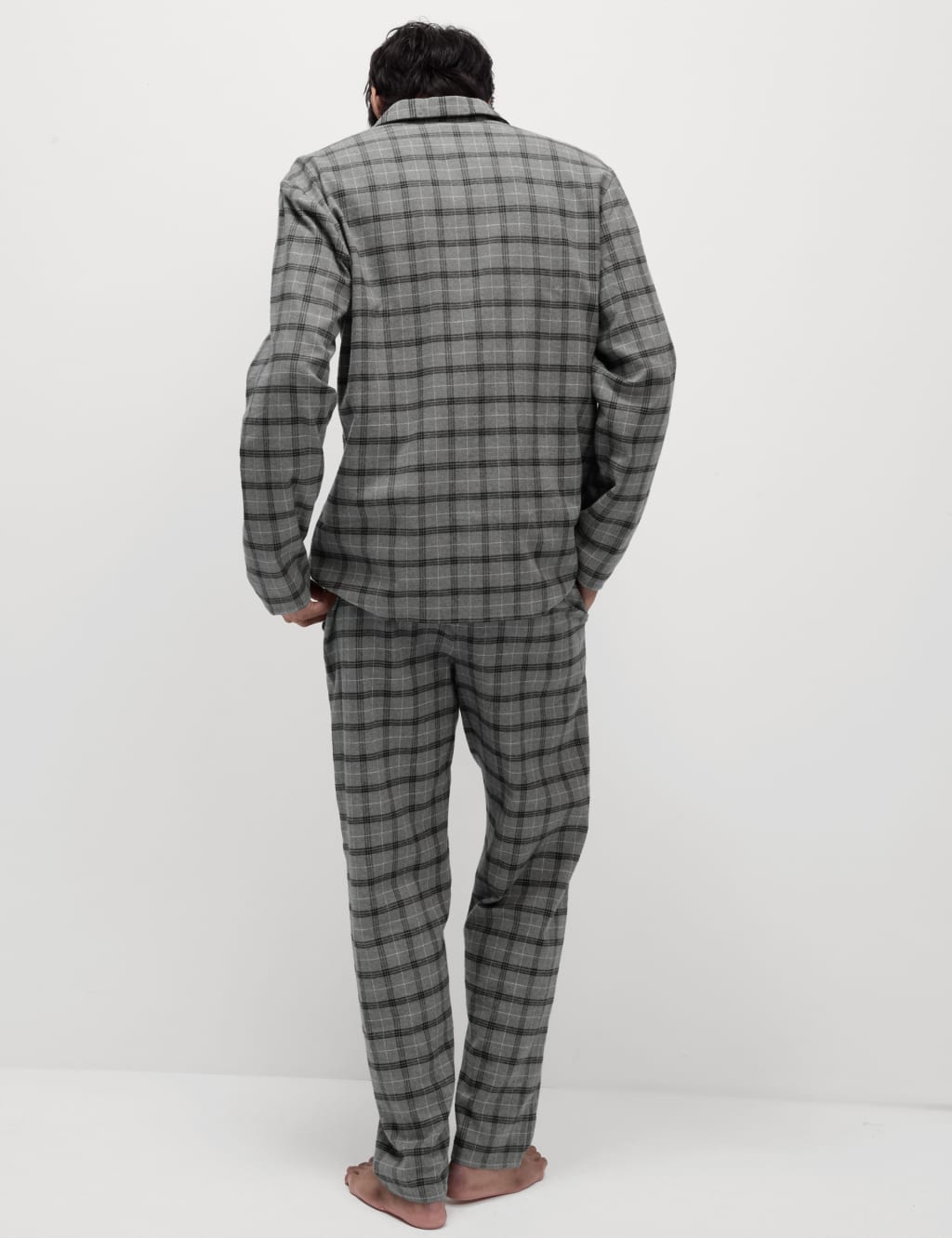 Brushed Cotton Checked Pyjama Set 6 of 7
