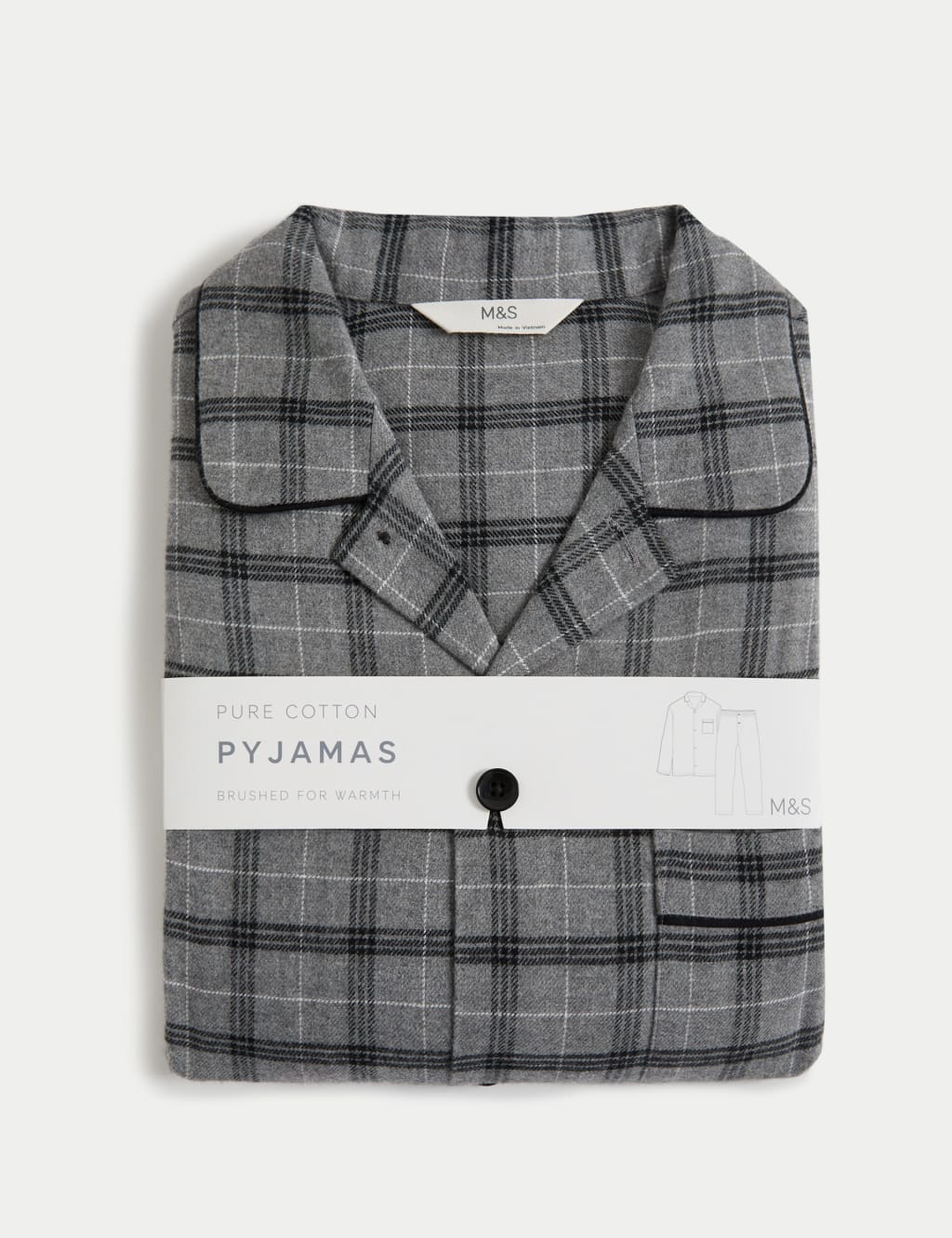 Brushed Cotton Checked Pyjama Set M S Collection M S