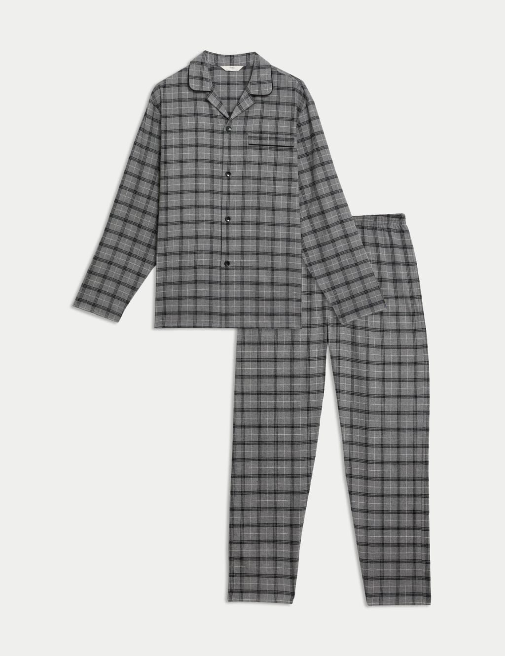 Brushed Cotton Checked Pyjama Set M S Collection M S