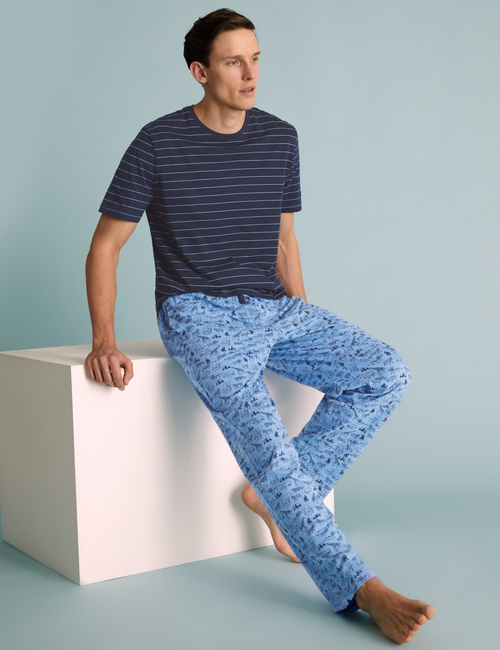 M&s animal print pyjamas on sale