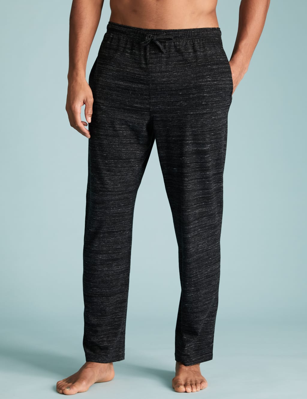 Cotton Marl Effect Pyjama Set 4 of 5