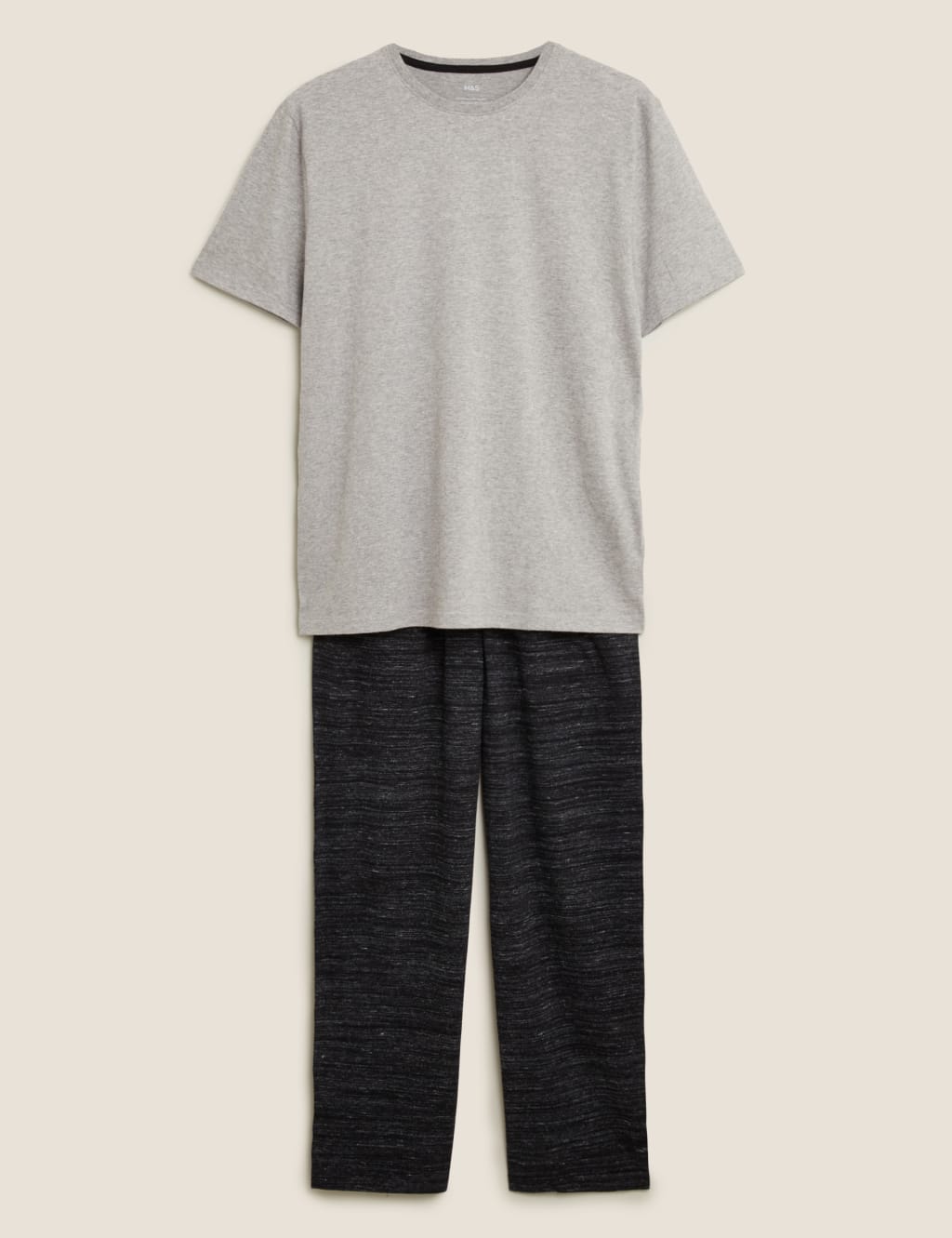 Cotton Marl Effect Pyjama Set 2 of 5