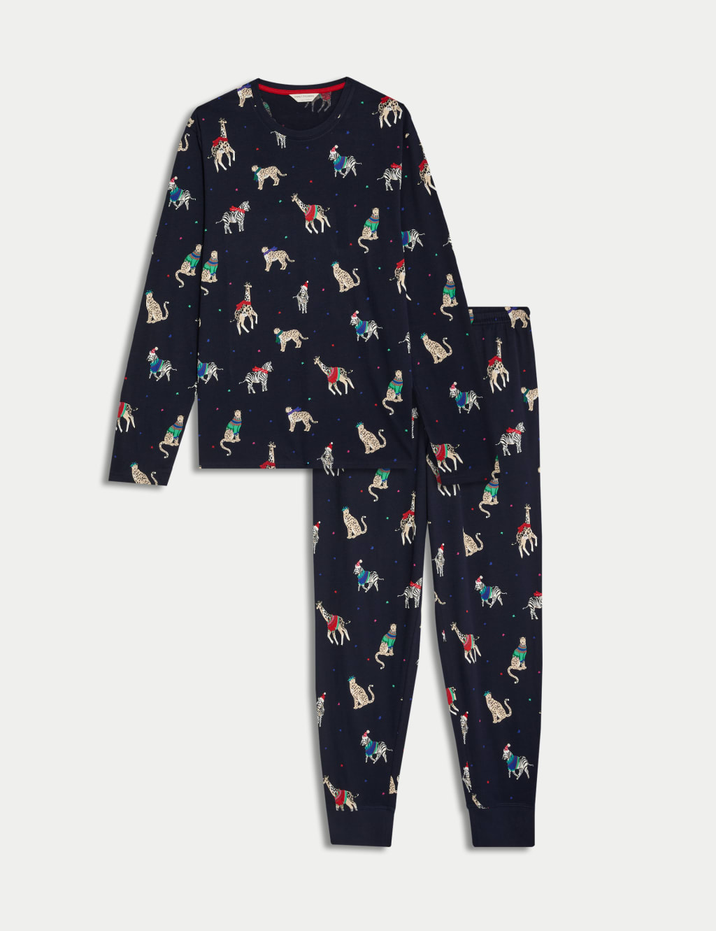 Men s Animal Party Family Christmas Pyjama Set M S Collection M S