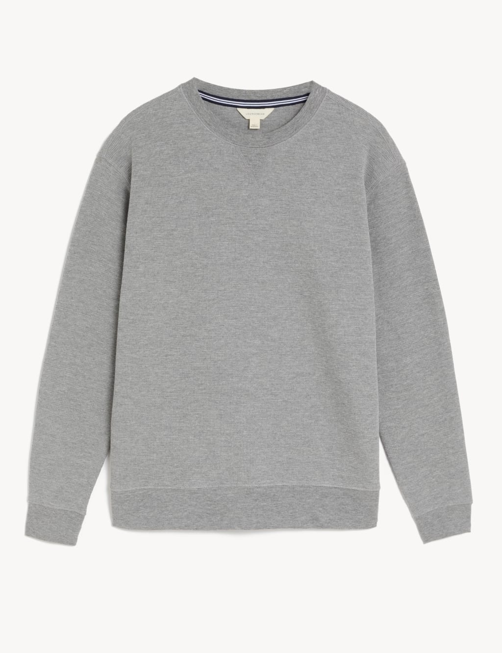 Cotton Supersoft Waffle Loungewear Sweatshirt M S Collection M S