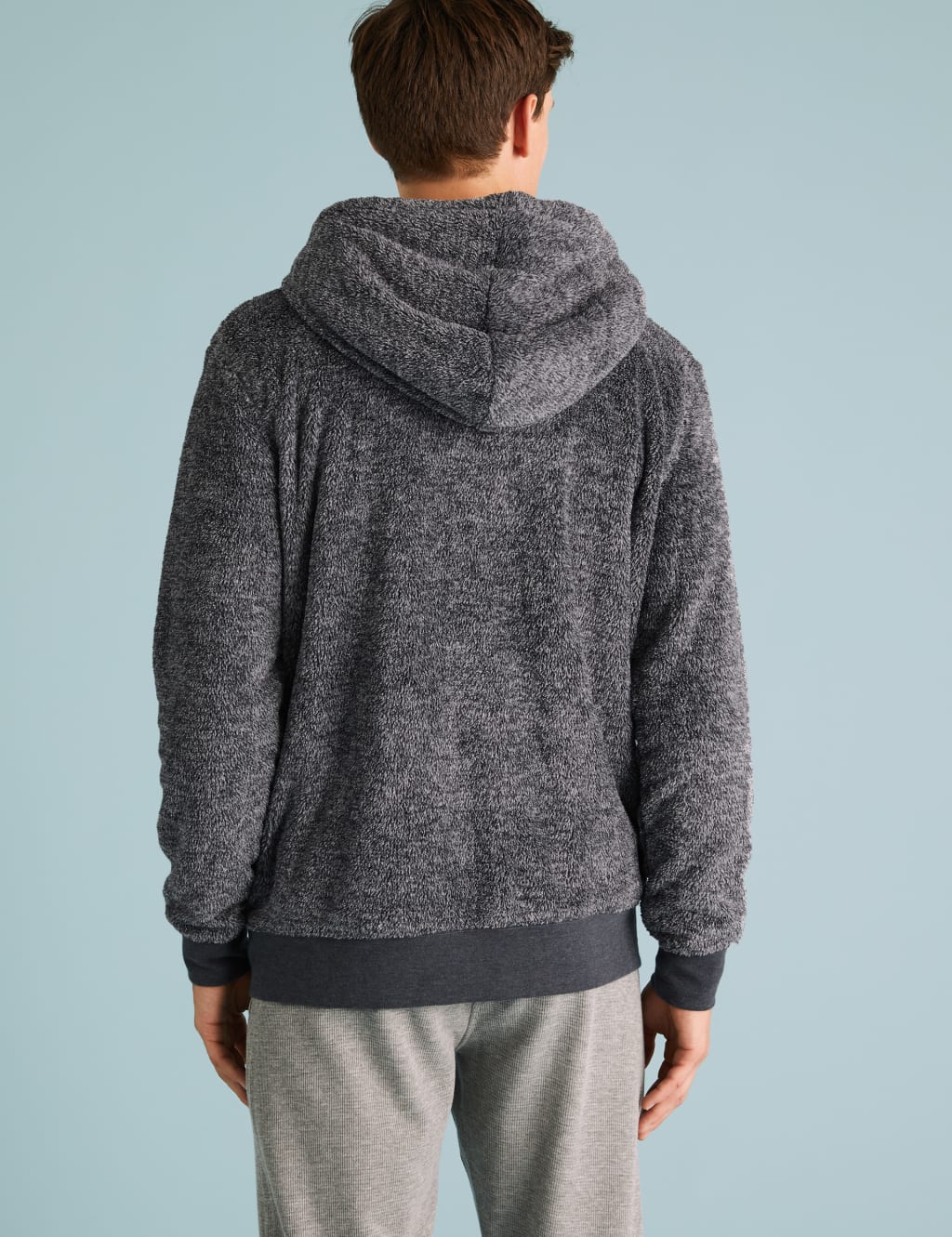 Fleece loungewear zip up hoodie 2025
