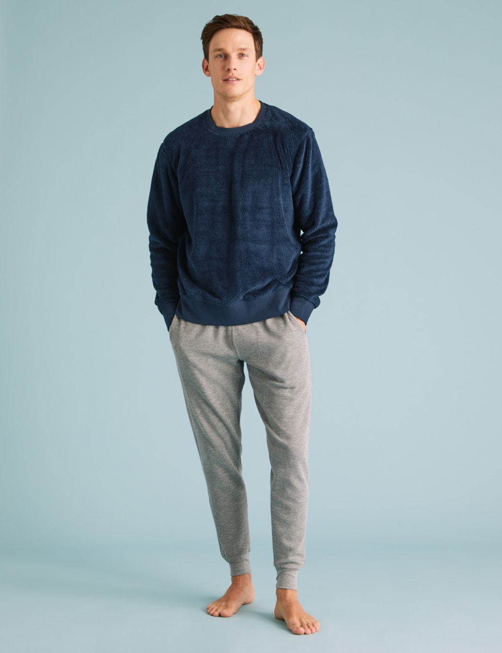 Fleece loungewear top clearance