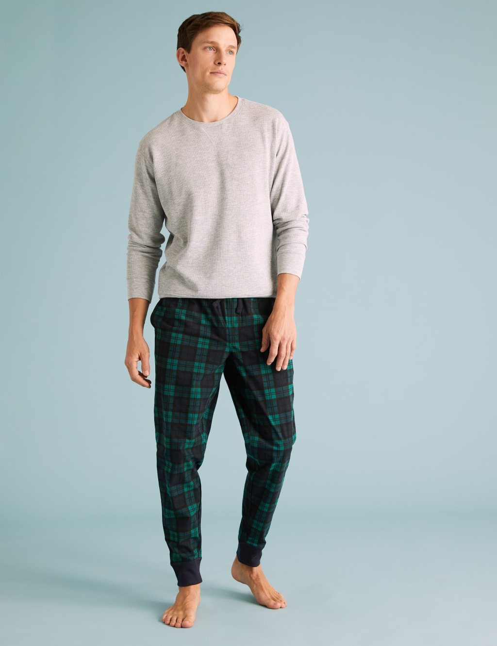 Supersoft Checked Pyjama Bottoms 3 of 5