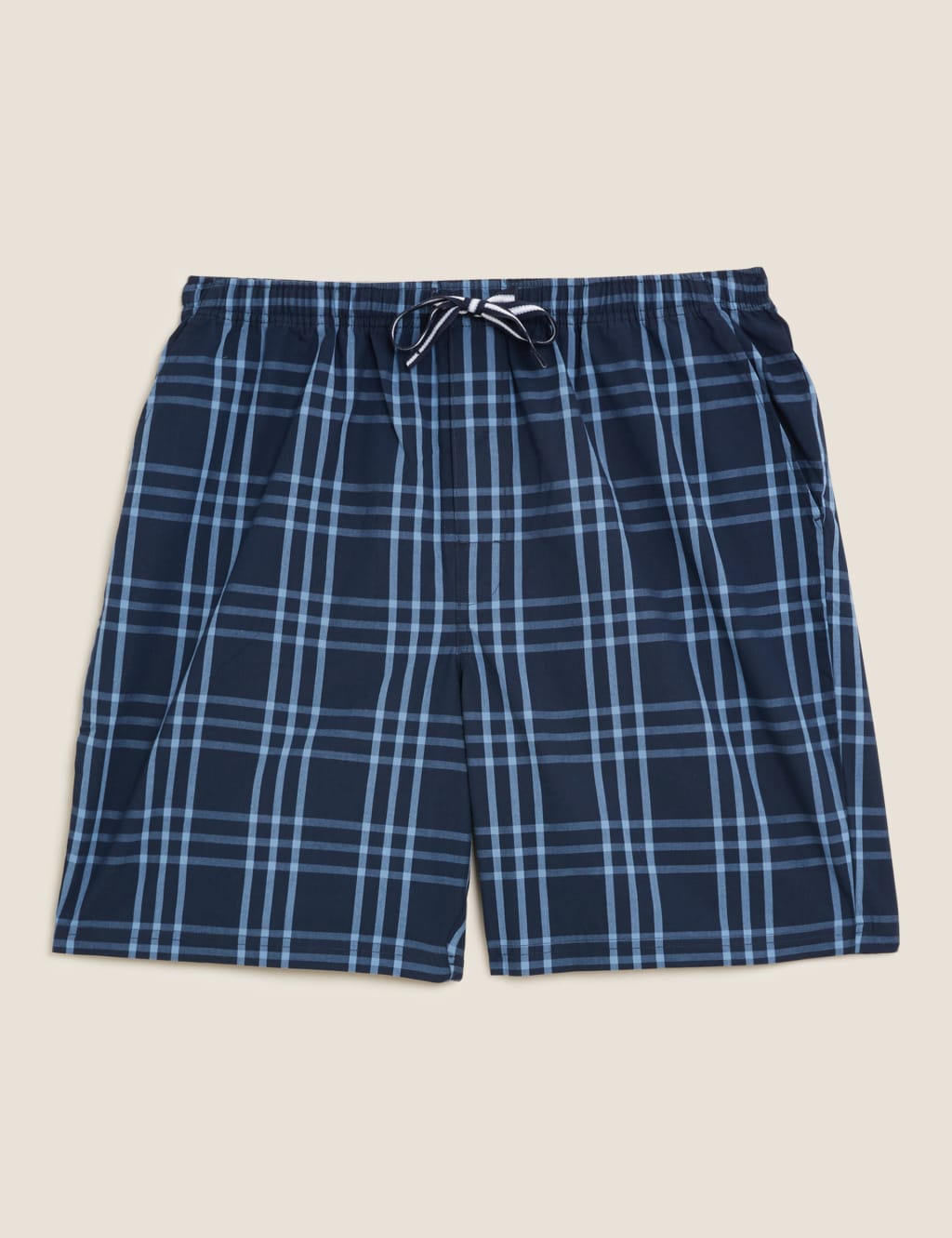 Pure Cotton Checked Loungewear Shorts 2 of 4