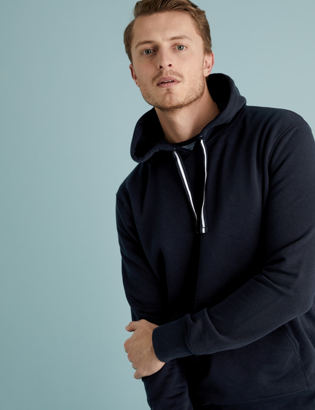 Brushed Cotton Hoodie M S Collection M S