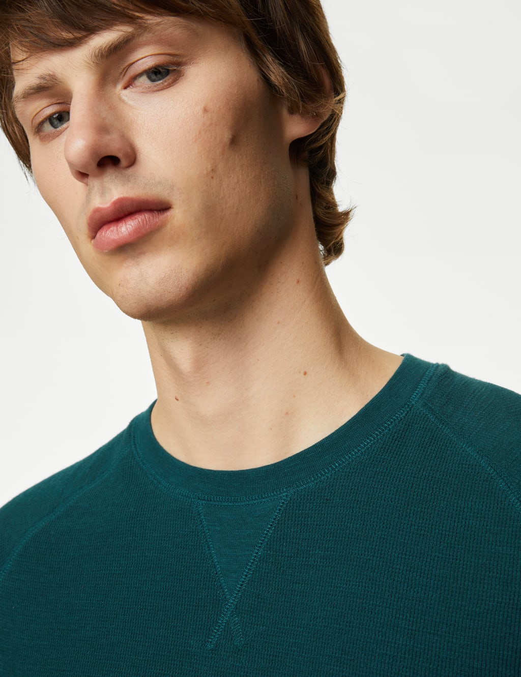 Pure Cotton Waffle Loungewear Sweatshirt 5 of 5
