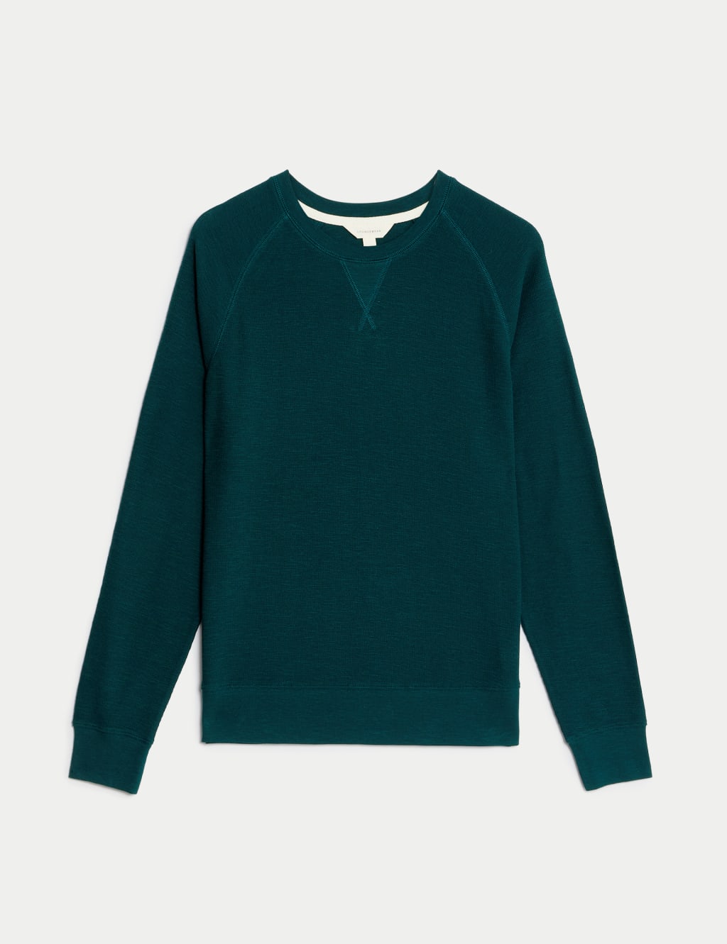 Pure Cotton Waffle Loungewear Sweatshirt 2 of 5