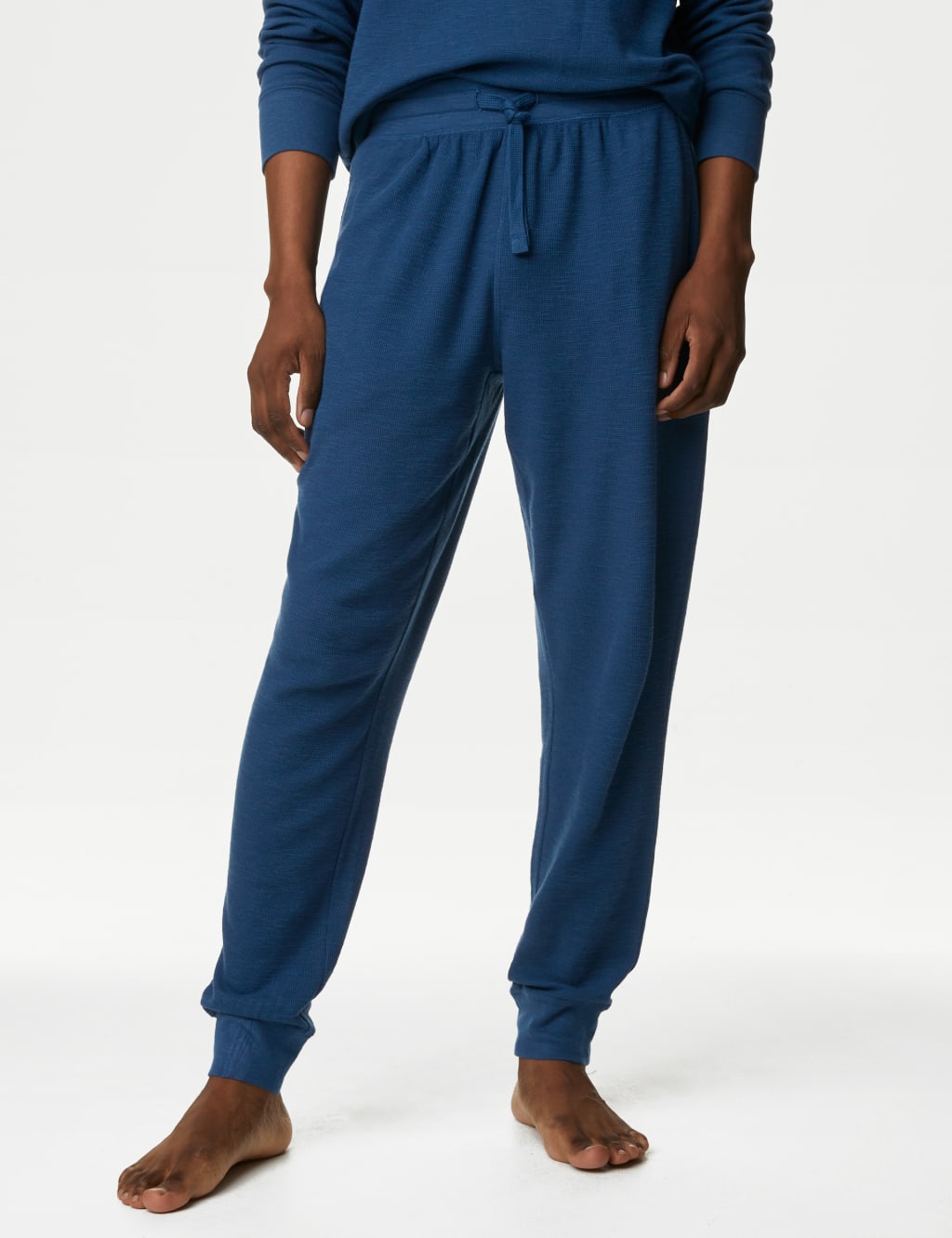 Pure Cotton Waffle Jogger Bottoms 4 of 5