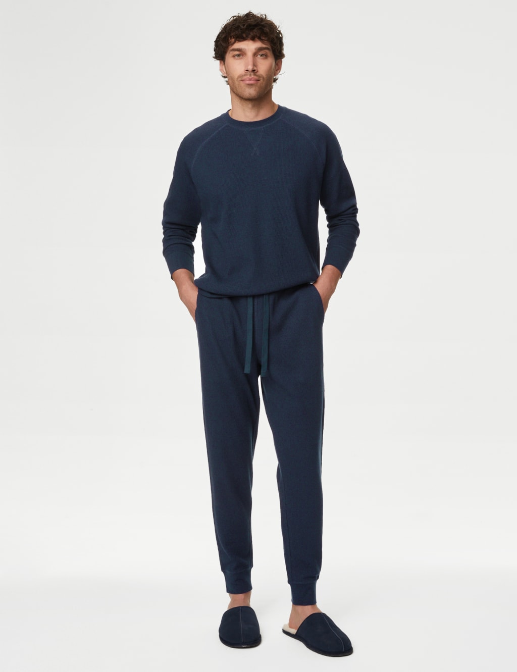 Pure Cotton Waffle Loungewear Bottoms M S Collection M S