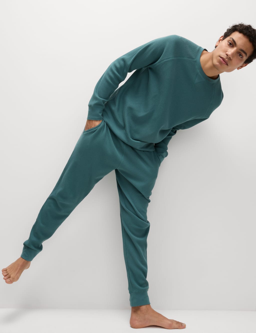 Pure Cotton Waffle Loungewear Bottoms 4 of 6