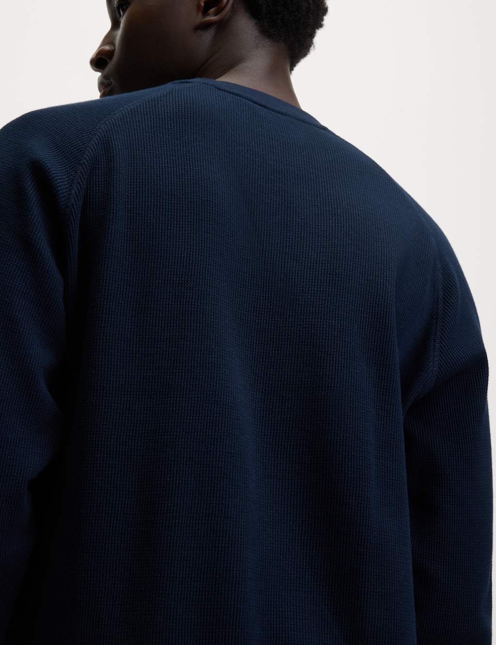 Pure Cotton Waffle Loungewear Sweatshirt 7 of 7