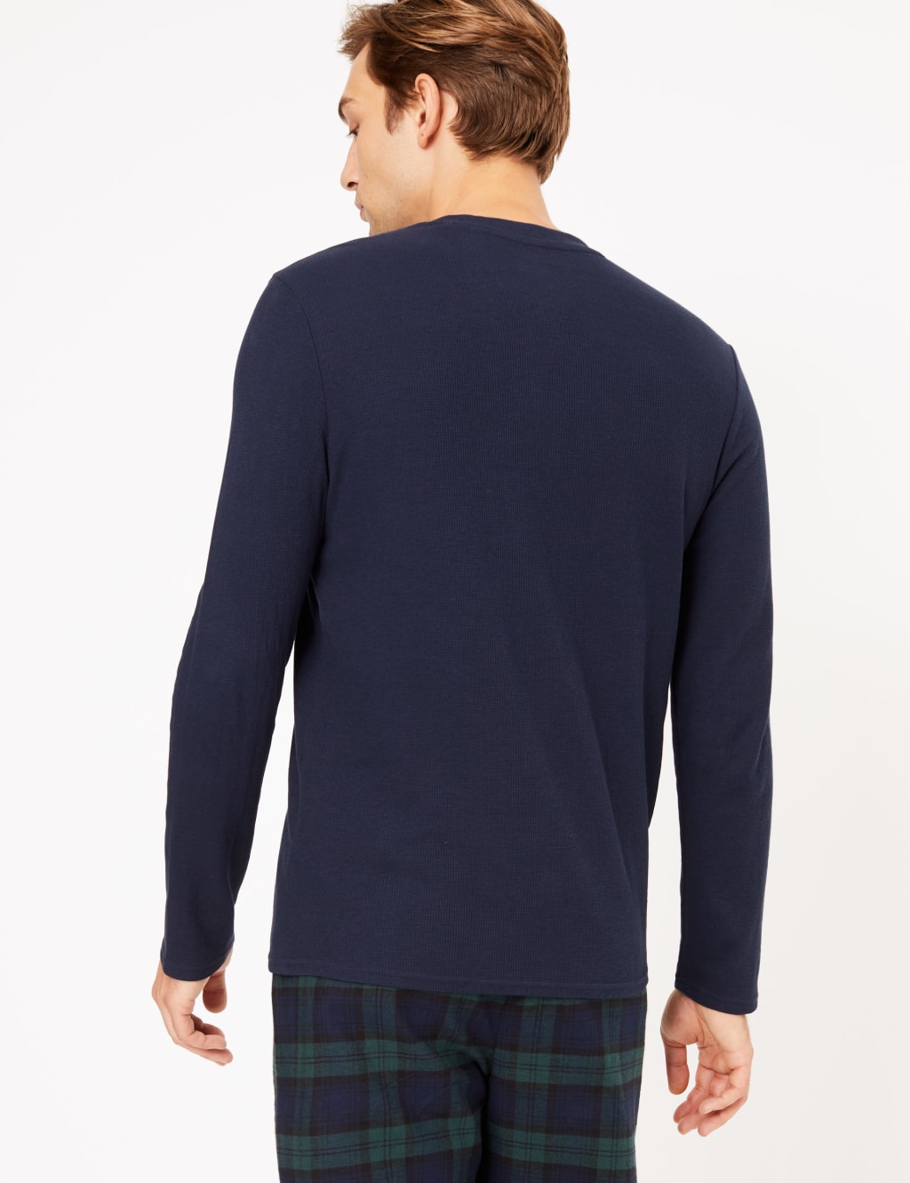 Big & Tall Cotton Waffle Pyjama Top 4 of 4