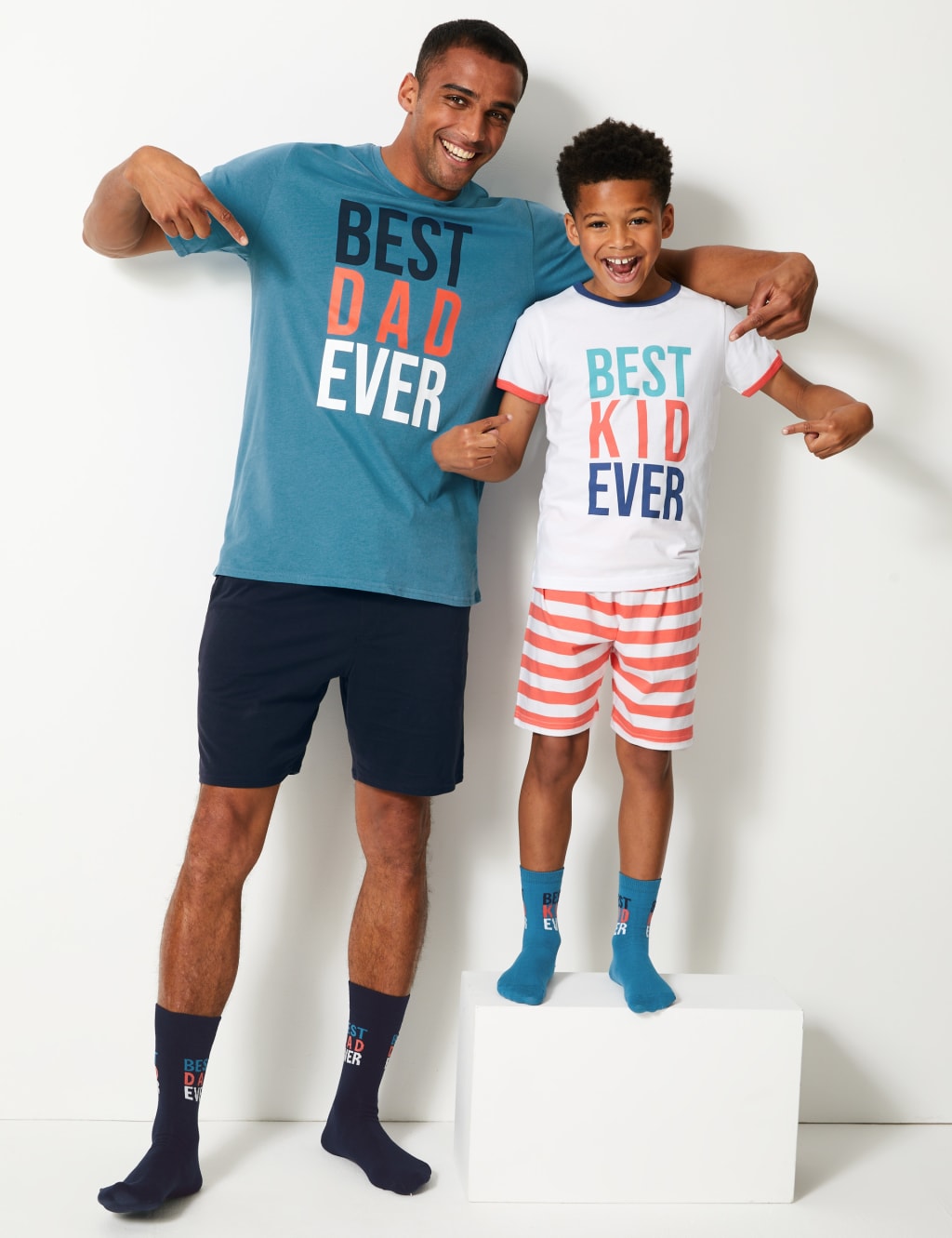 Best Dad Ever Print Pyjama Shorts Set 1 of 5