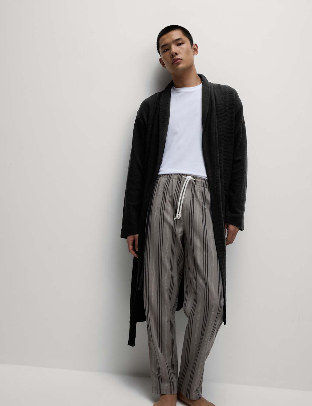 Pure Cotton Waffle Lightweight Dressing Gown 4 of 6