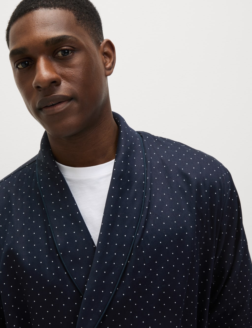 Pure Cotton Polka Dot Dressing Gown 4 of 5