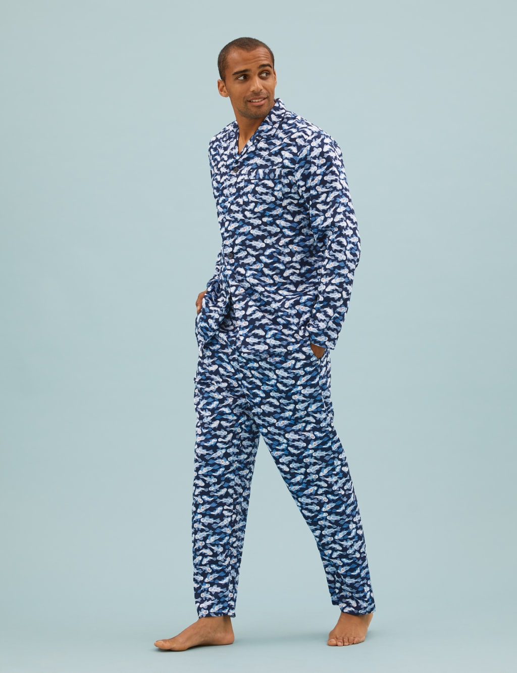 Fish print pajamas new arrivals
