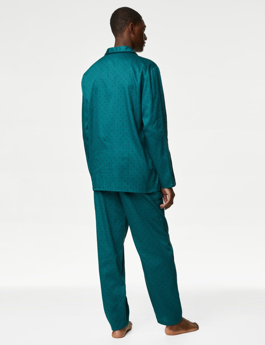 Pure Cotton Polka Dot Pyjama Set M S Collection M S