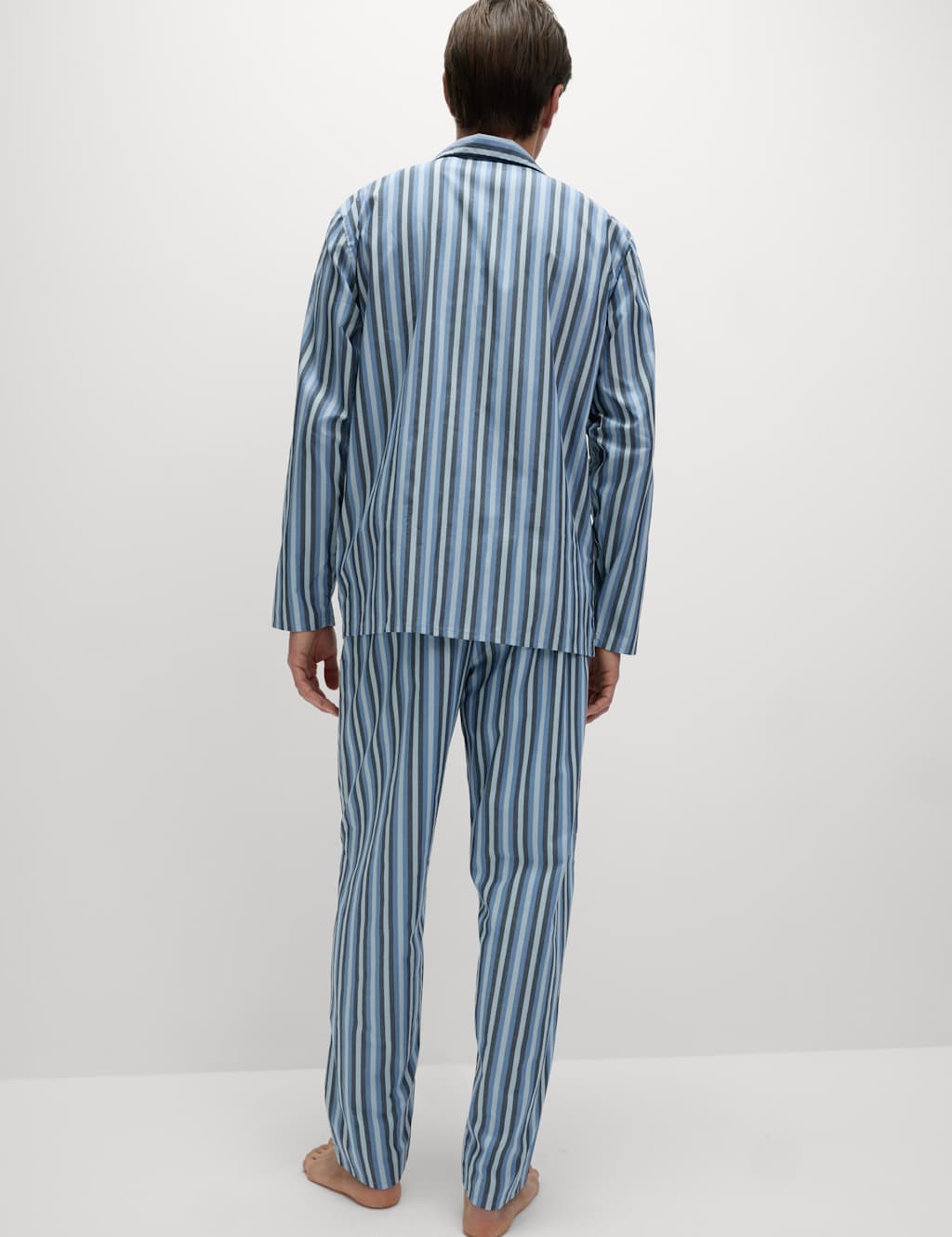 Pure Cotton Striped Pyjama Set 5 of 7