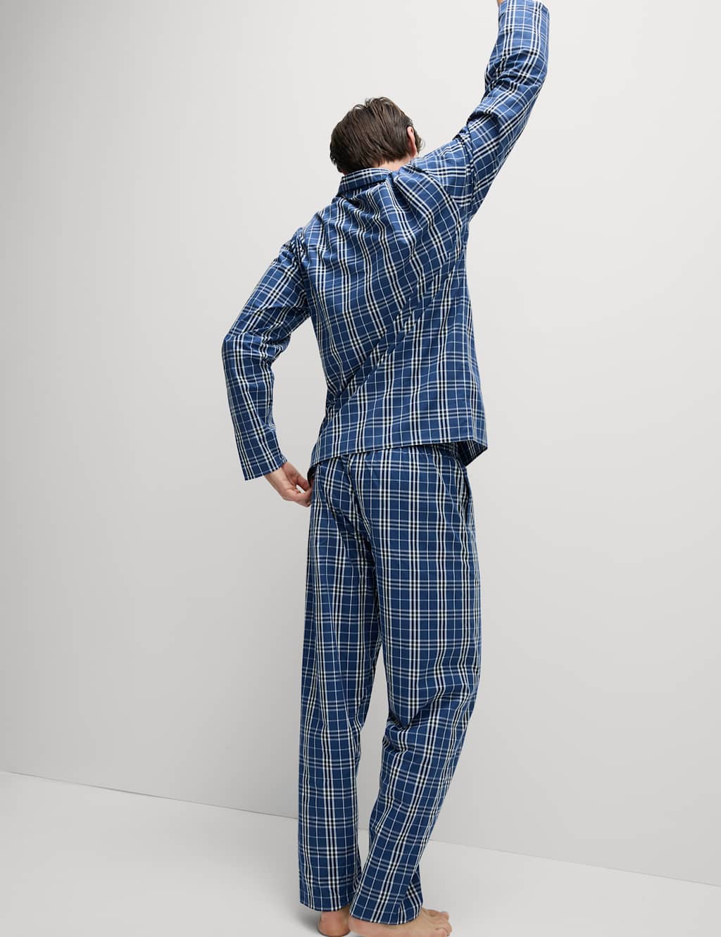 Pure Cotton Checked Pyjama Set M S Collection M S