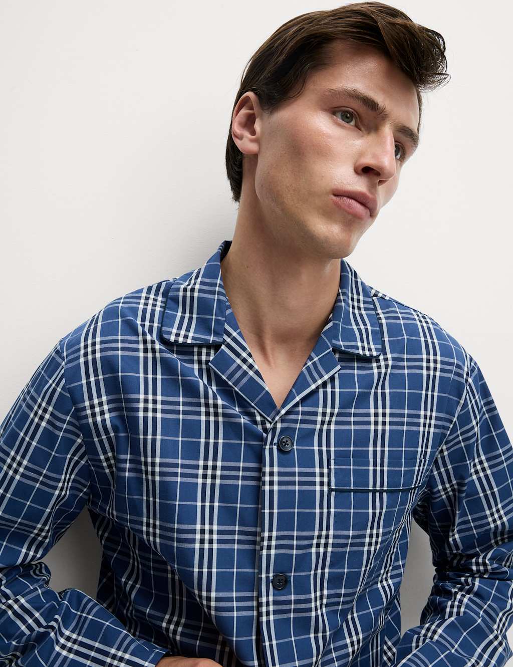 Pure Cotton Checked Pyjama Set 7 of 8