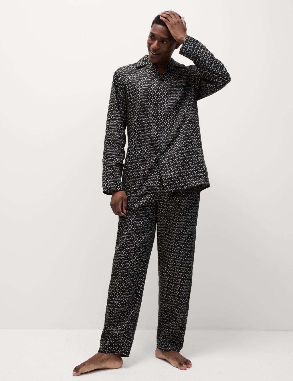 Pure Cotton Bird Print Pyjama Set