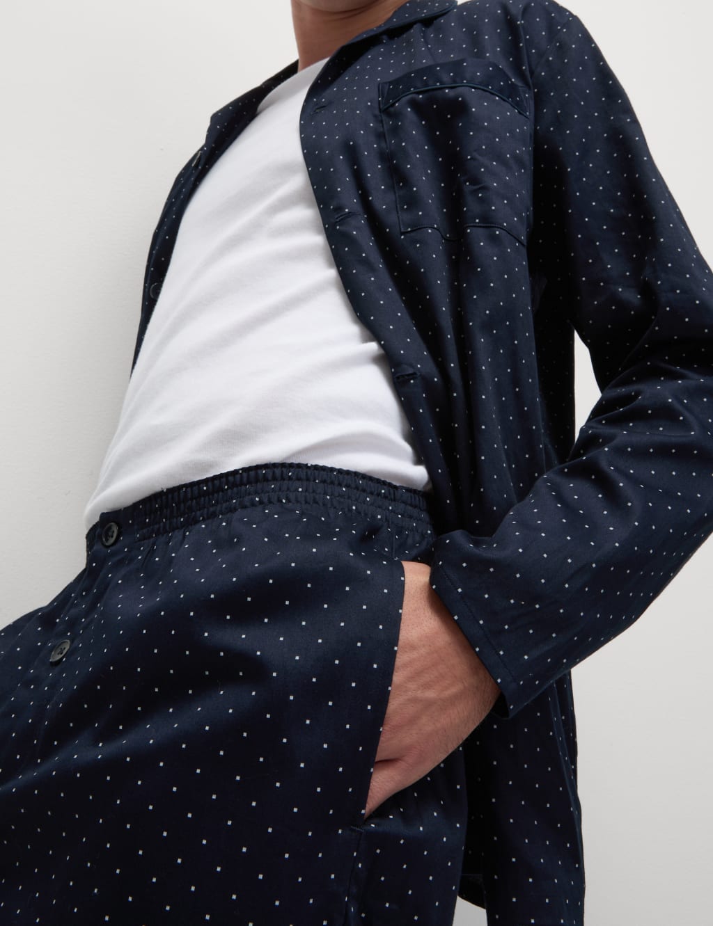 Pure Cotton Polka Dot Pyjama Set 5 of 6