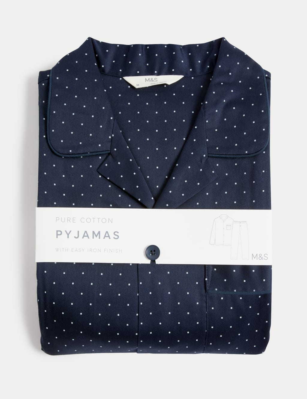 Pure Cotton Polka Dot Pyjama Set 6 of 6