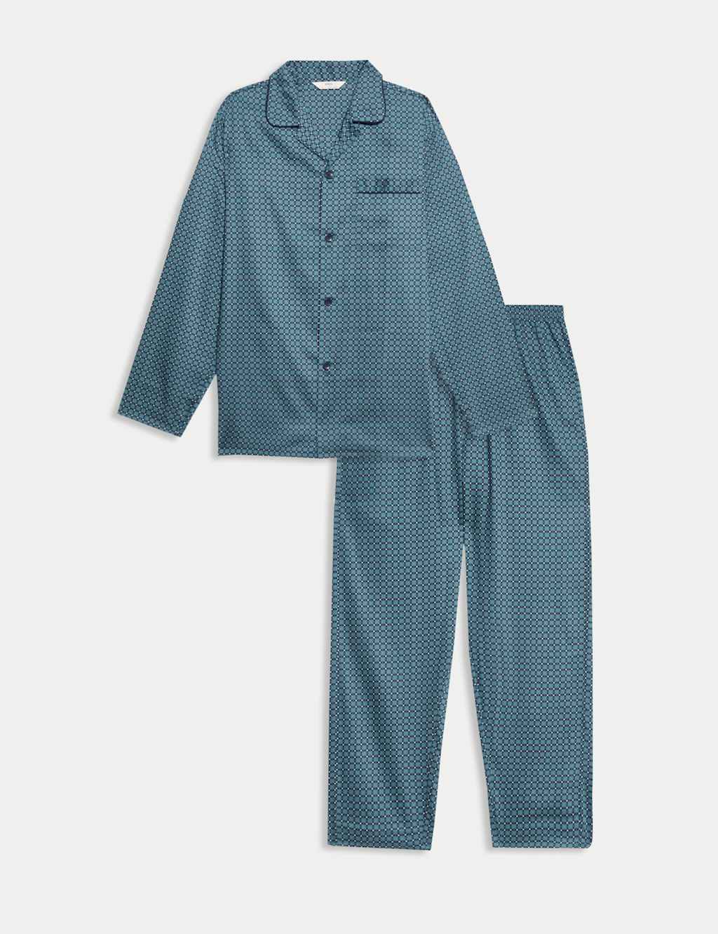 Pure Cotton Foulard Pyjama Set 2 of 7