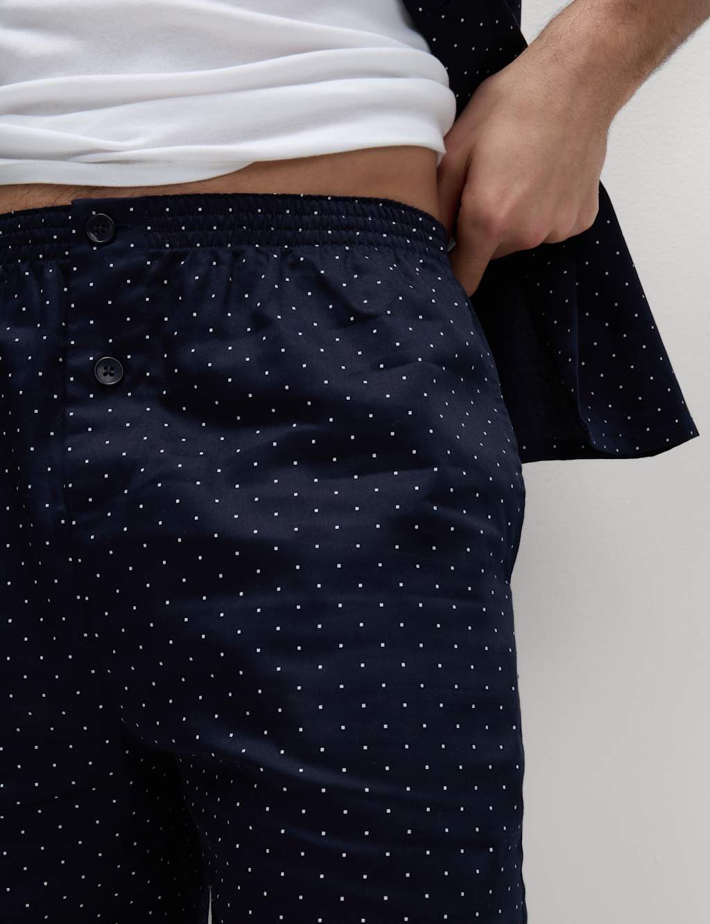 Pure Cotton Polka Dot Shortie Pyjama Set 4 of 6